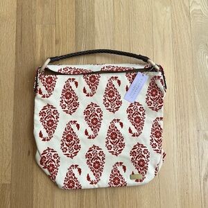 NWT Stephanie Johnson Canvas/Leather Tote bag
